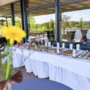 Empfang auf der Seeterrasse